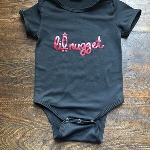 Lil Nugget Black Bodysuit